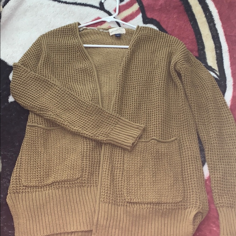 Olive green cardigan